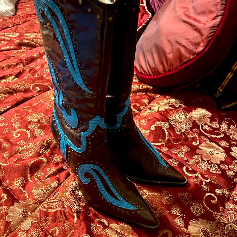 Leather Western Boots/Cowboy Boots size9